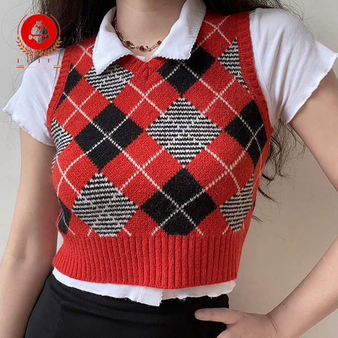 Áo Len Không Tay Thân Ngắn Thời Trang Dành Cho Phụ Nữ | BigBuy360 - bigbuy360.vn