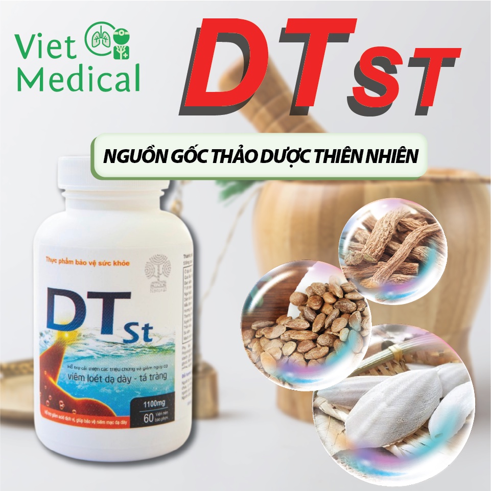 Viên uống DTST Việt Medical hôc trợ cải thiện viêm loét d.ạ d.à.y