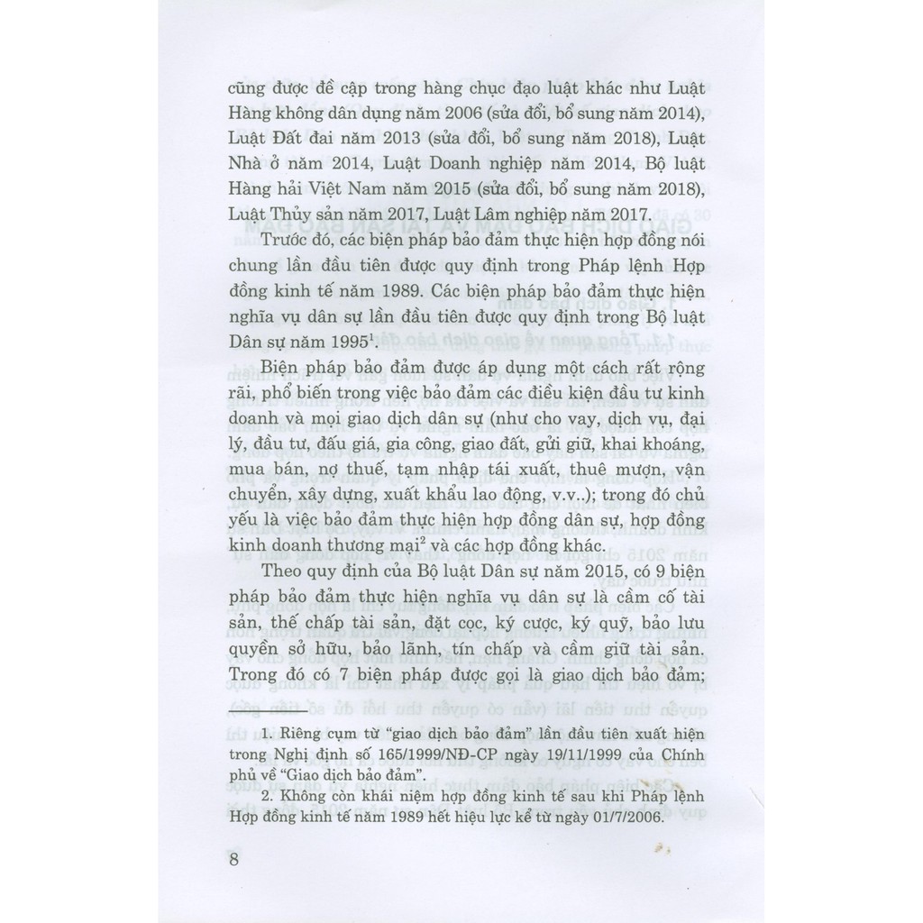 Sách - Chín Biện Pháp Đảm Bảo Nghĩa Vụ Hợp Đồng | BigBuy360 - bigbuy360.vn