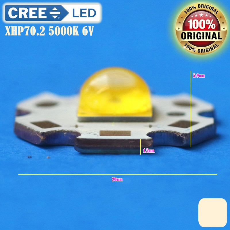 Đèn Led Cree 29W XHP70.2 5000K XHP702 DAYLIGHT USA 6.20Mm 4.8A