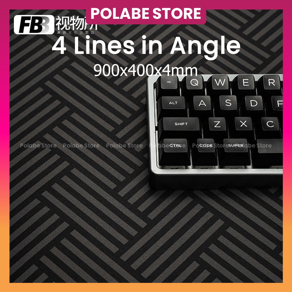 Deskpad FBB Pad chuột bàn phím cơ 90x40cm dày 4mm, tổng hợp deskmat hàng xịn chính hãng FBB - Polabe Store