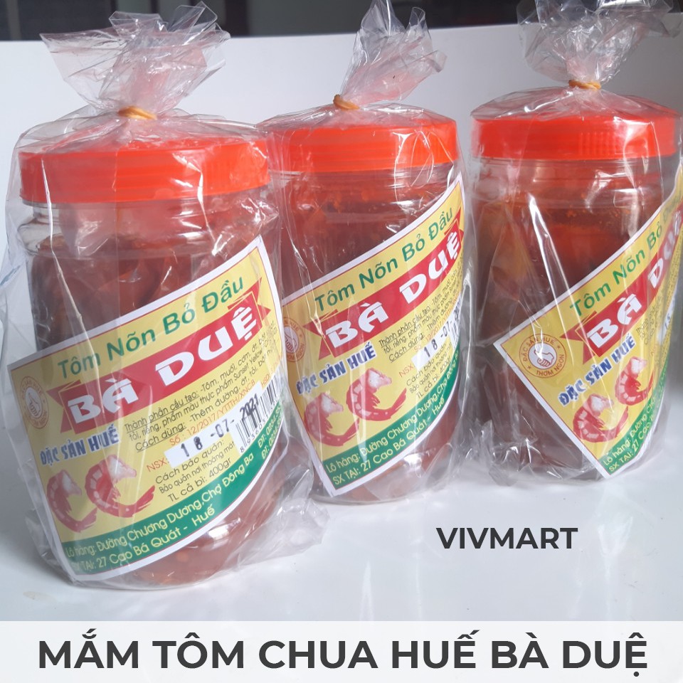 [ĐẶC SẢN] MẮM TÔM CHUA HUẾ BÀ DUỆ (TÔM NÕN BỎ ĐẦU) 400gr