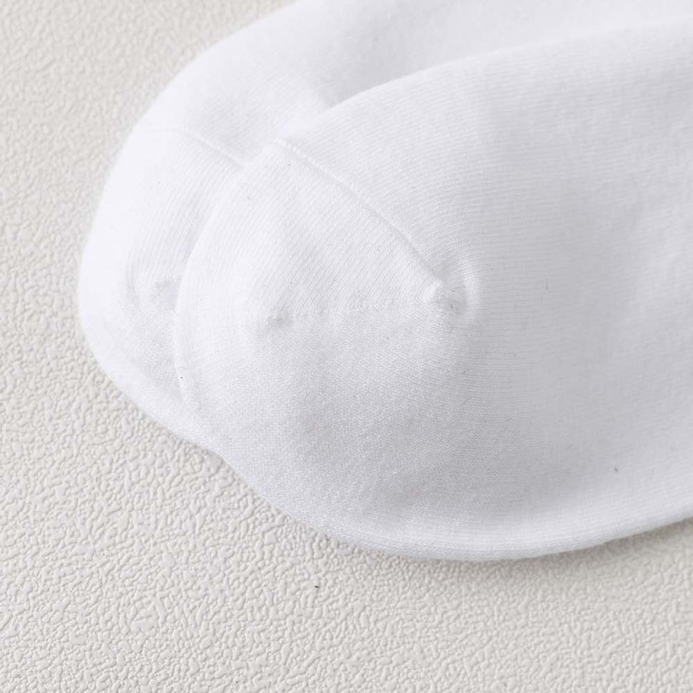 Đôi vớ dài bằng vải cotton mềm thoáng khí màu trơn in chữ phong cách Nhật Bản dành cho nữ