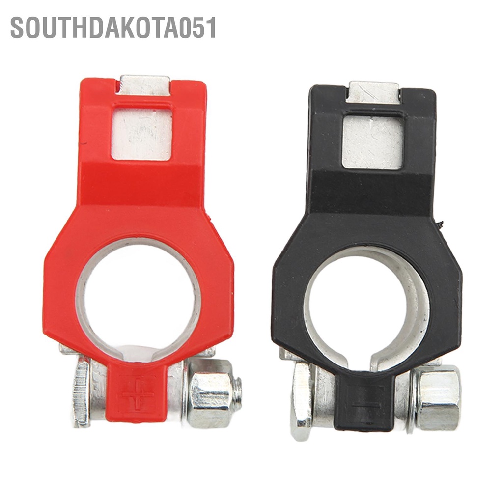 Southdakota051 2pcs Positive Negative Battery Terminal Set 243407F000 243407F001 Car Cable Connector Clamp Replacement for INFINITI