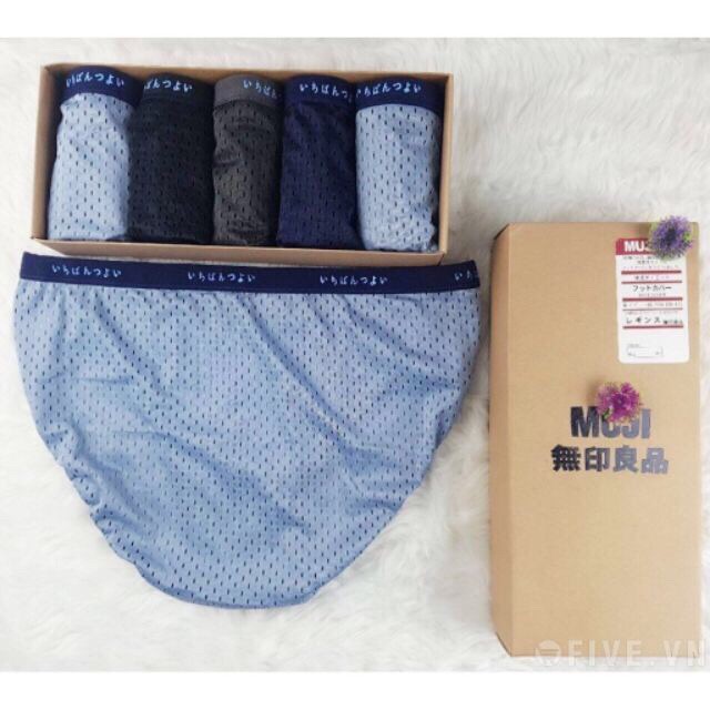 Hộp 5 Sịp Chéo Muji Chéo Thông Hơi