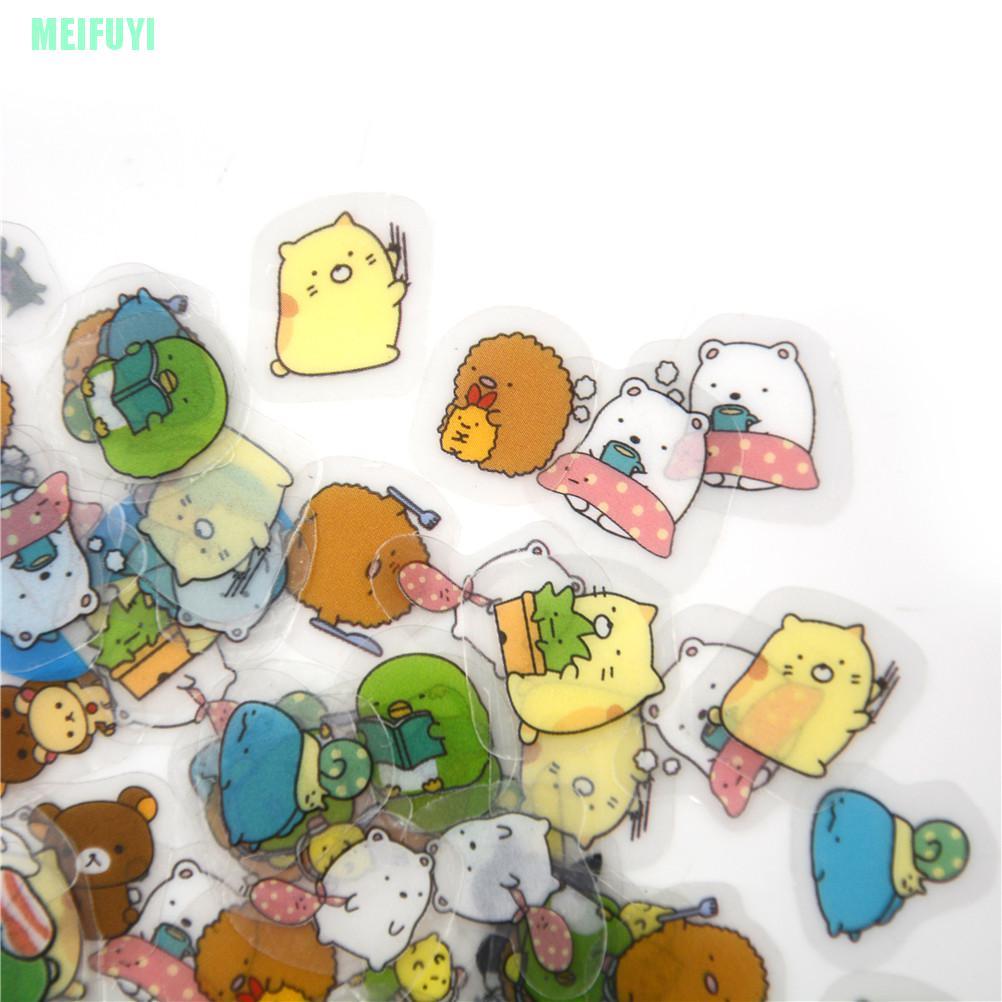 Set 80 Hình Dán Mini Dễ Thương Trang Trí Sổ Lưu Niệm