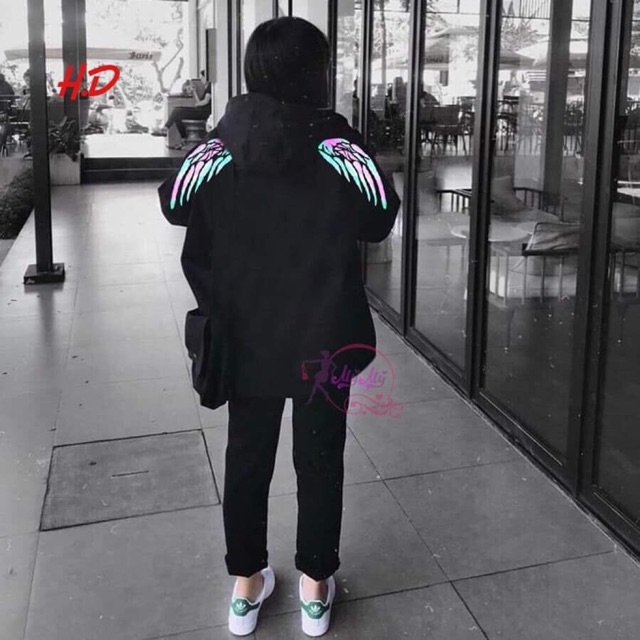 Áo kaki cánh tiên phản quang
