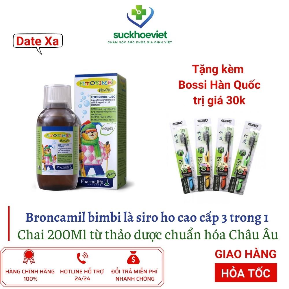 Siro ho Fitobimbi Brocamil cho bé, an toàn cho trẻ sơ sinh Chai 200ml