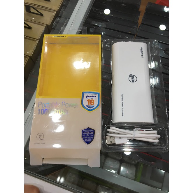 Sạc dự phòng Pisen Portable Power 10.000mAh TS-D188 (V3) (Chính hãng - BM-00301)