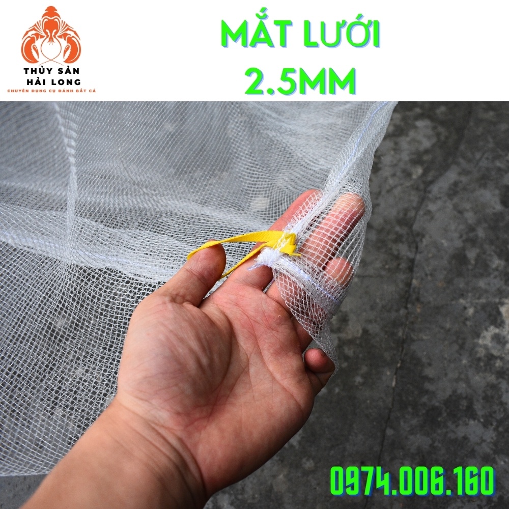 TRÁNG LƯỚI - VÈO LƯỚI (CỠ TO) nuôi cá, ốc, lươn,ếch....ô mắt lưới 2.5mm