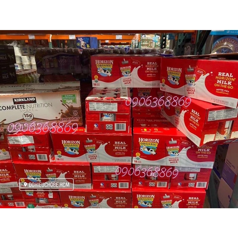 Sữa tươi Horizon thùng 12h hàng chuẩn Air Mỹ kèm Bill vc mỗi chuyến về