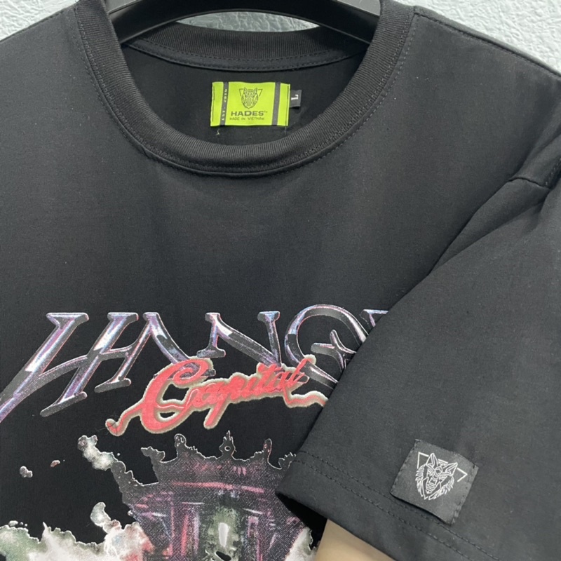 Áo thun Hades hanoi SPIRIT BLACK nam nữ áo thun tay lỡ hades hà nội Full tag | BigBuy360 - bigbuy360.vn