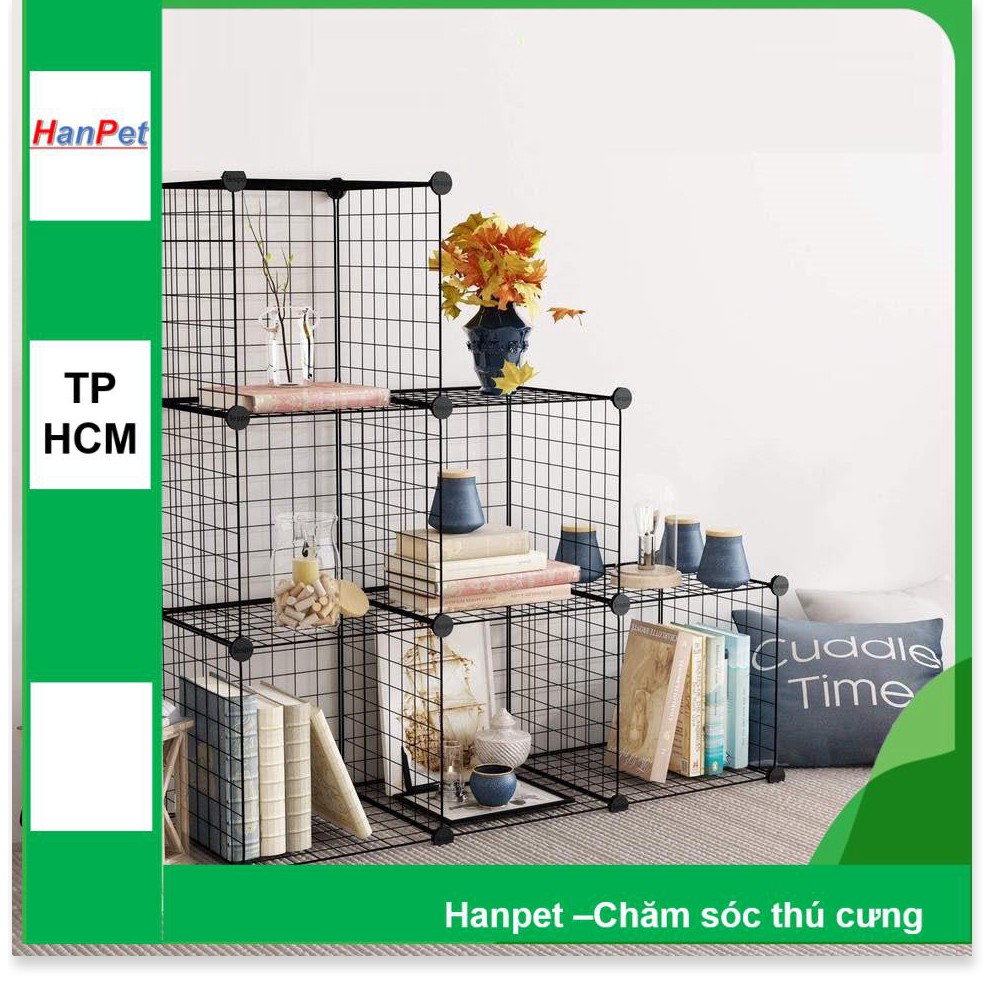 D HP- Miếng ghép vạn năng 35x35cm - lắp ghép chuồng mèo, quây chó, làm kệ trang trí