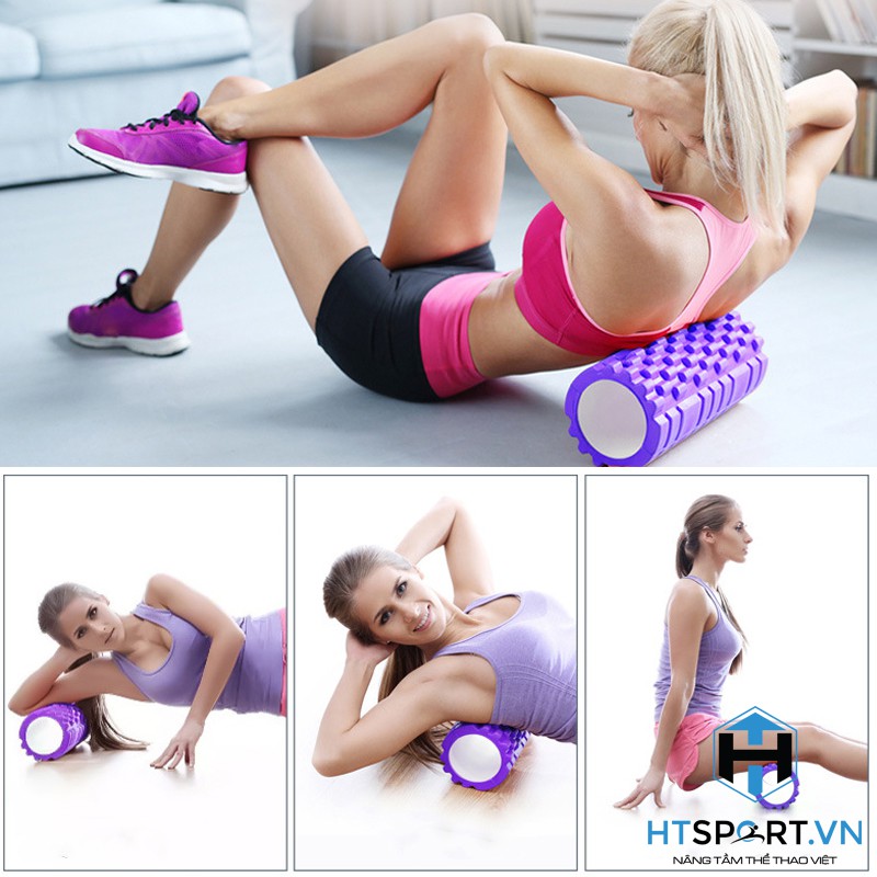 Con Lăn Foam Roller Massage Dãn Cơ Tập Gym Yoga Hàng Chuẩn Chính Hãng 30 33 45 CM