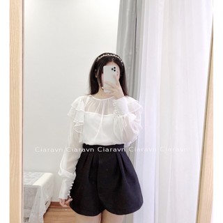 Chân váy tafta vạt (đen/trắng/hồng)