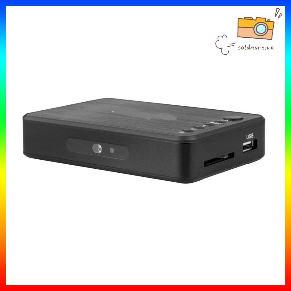 Máy Đa Phương Tiện Mini Full Hd 1080p 3 Đầu Ra Hdmi Vga Av Usb