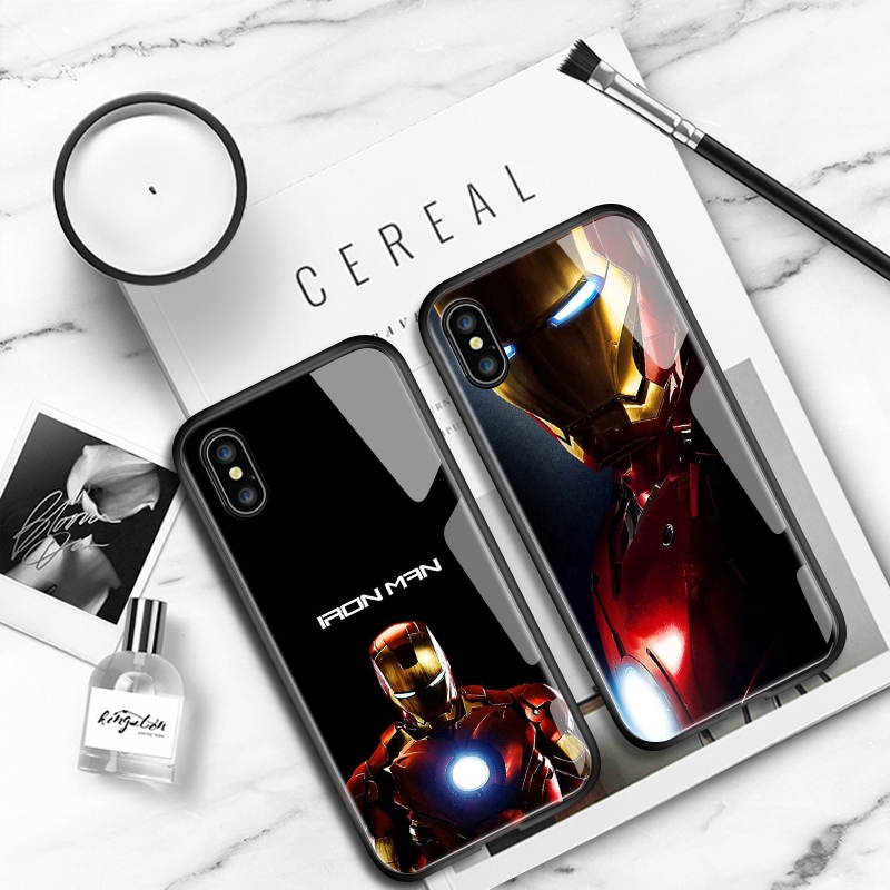 Realme C21 C21Y C25Y C20 C20A C3 C2 C1 XT X2 Pro A1K Cho Ốp lưng điện thoại In Hình Superhero Ironman