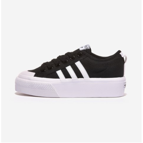 [GIÀY CHÍNH HÃNG] Giày thể thao thấp cổ, giày trắng, giày độn đế ,Giày adidas NIZZA PLATFORM W