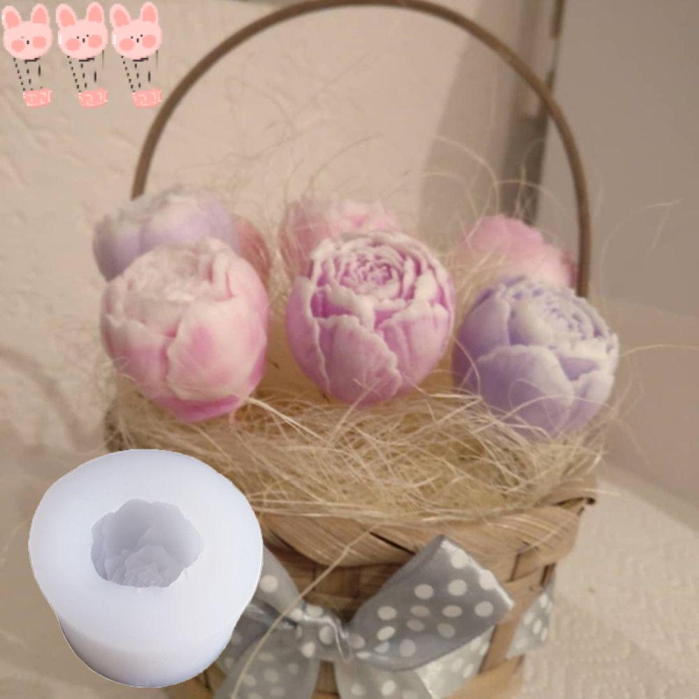 Khuôn Làm Nến Thơm Hình Hoa Hồng 3D Bằng Đất Sét Dùng Trang Trí Bánh Kem