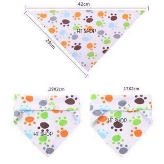 Combo 10 khăn yếm tam giác cotton