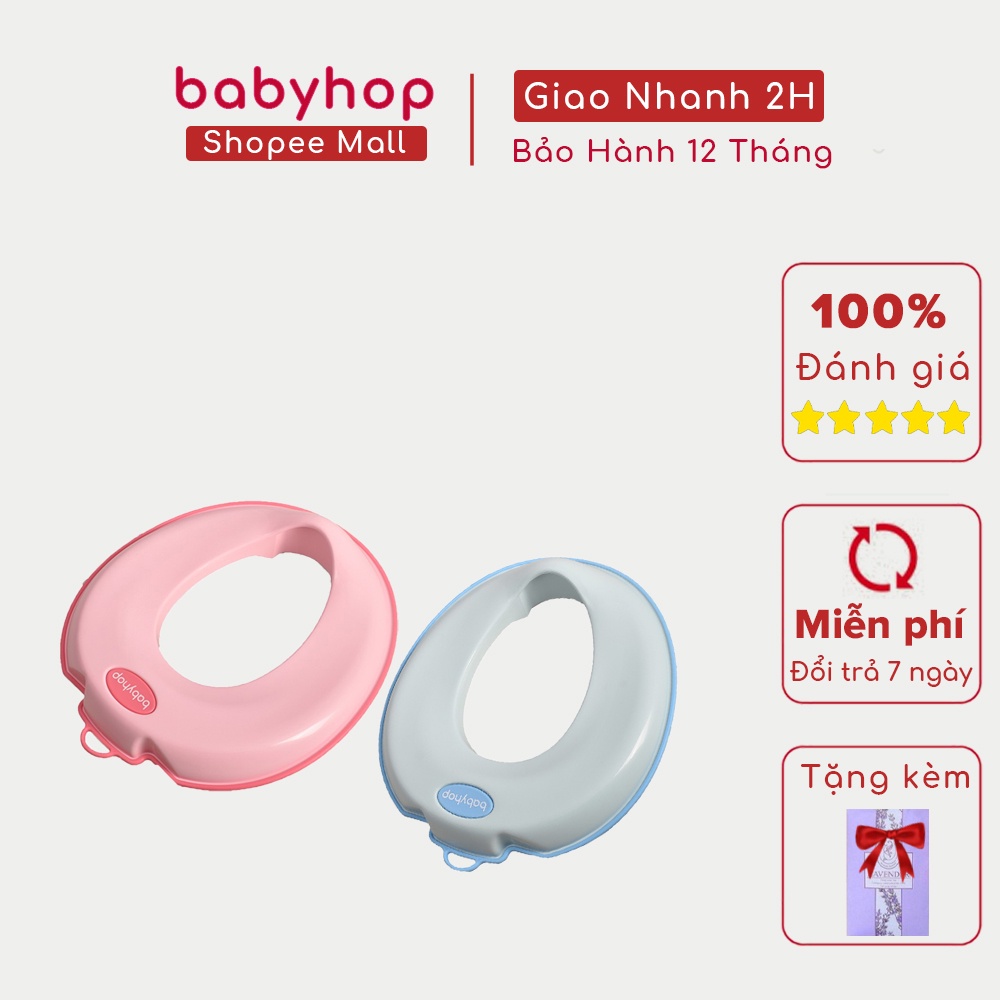 Nắp thu nhỏ bồn cầu Babyhop cho bé đi vệ sinh tự lập nắp lót vệ sinh cao cấp BH-12 tháng