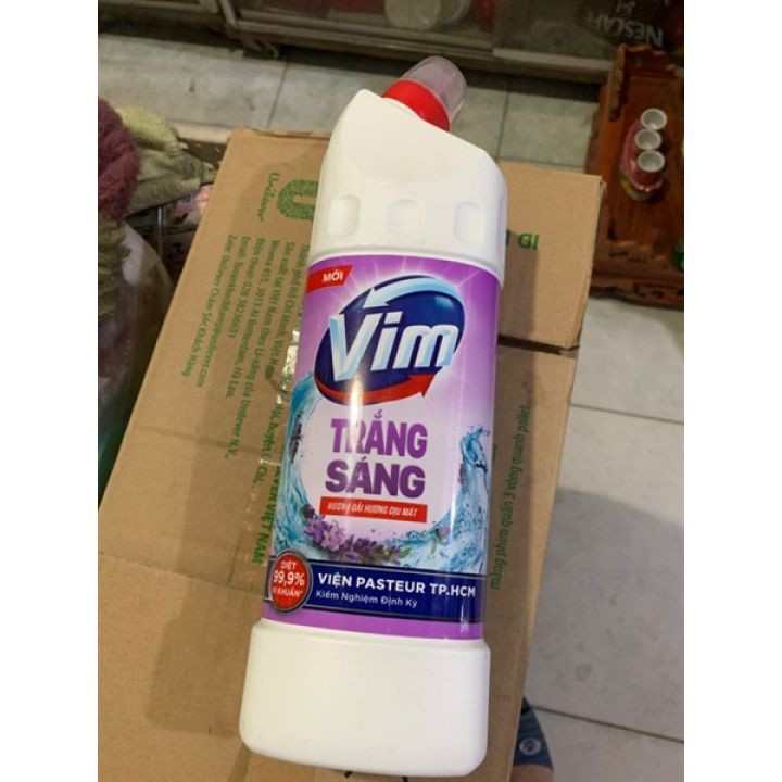 GEL TẨY RỬA BỒN CẦU VÀ NHÀ TẮM VIM TRẮNG SÁNG 925ML