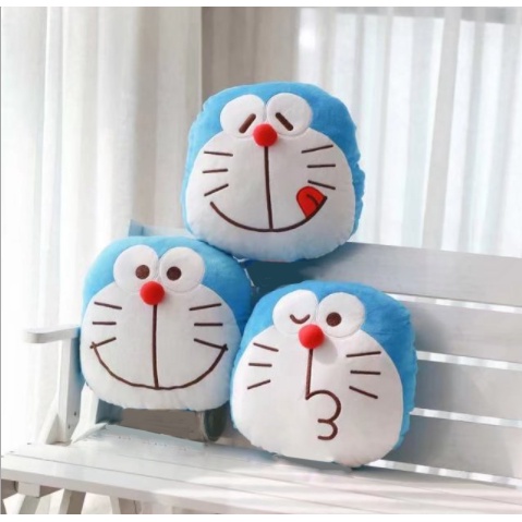 gấu bông chăn doremon GBC4 dễ thương cute gối kèm chăn lông thêu