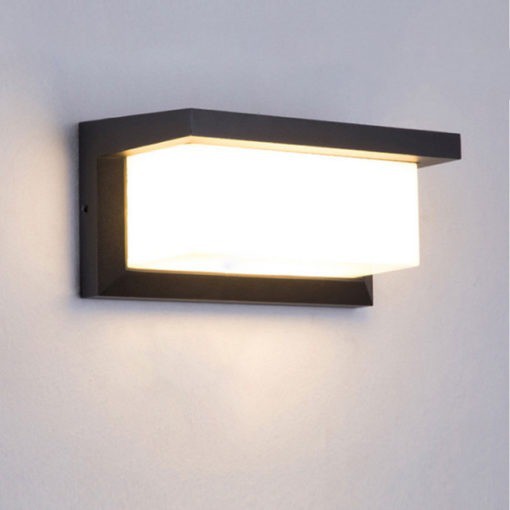 Đèn gắn tường ngoài trời hình hộp chữ nhật hiện đại VNT-603