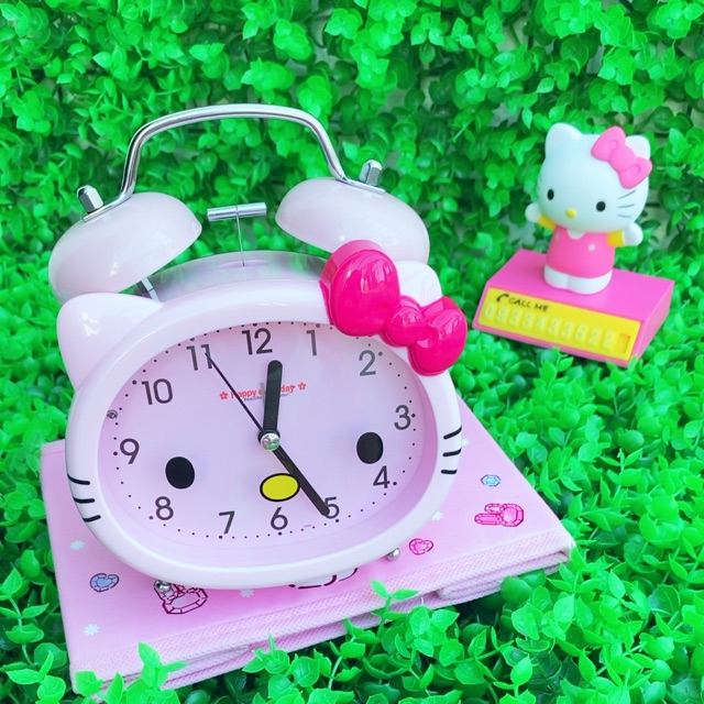 Đồng hồ báo thức có đèn Hello Kitty - Doremon