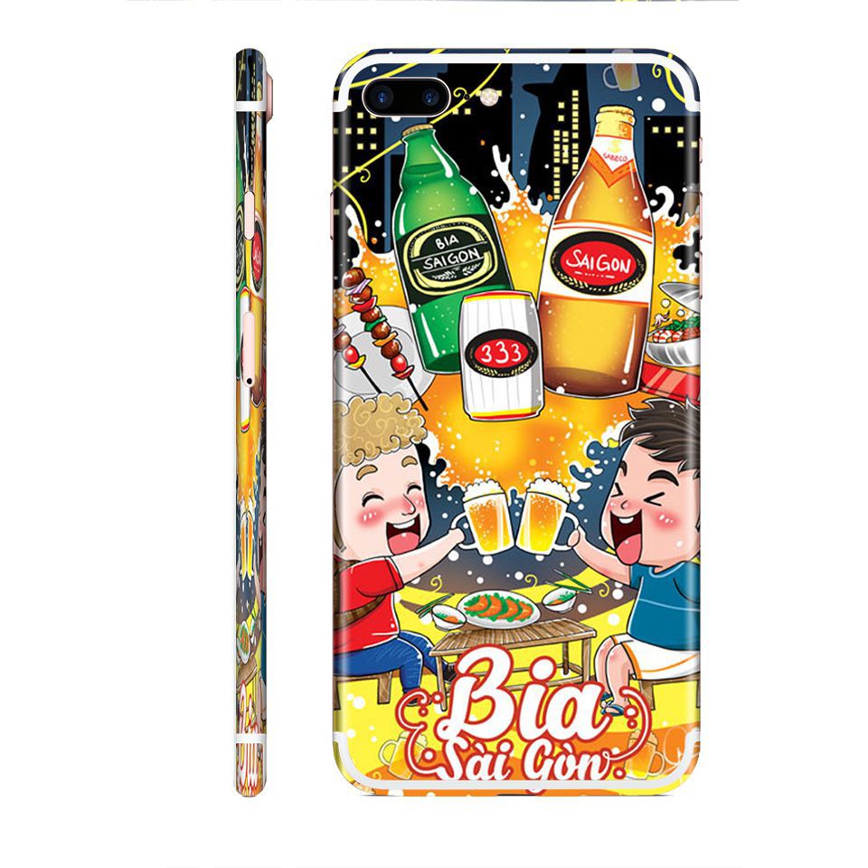 Miếng dán skin hình Bia Sài Gòn (Mã: Chib003) cho iPhone