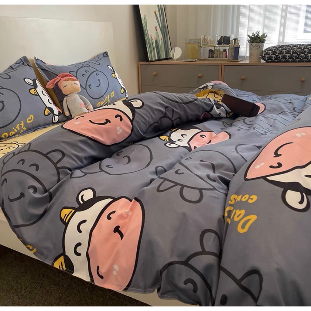 Chăn Ga Gối hàng nhập combo 4 món cao cấp cotton poly hàng loại 1 ( không kèm ruột)