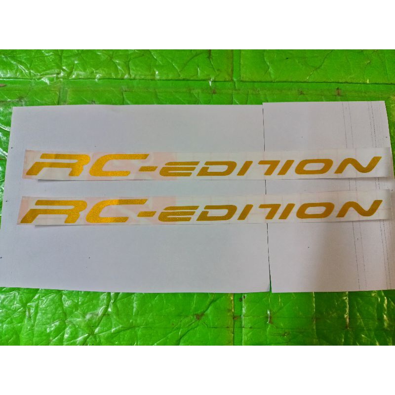Bộ tem dán phuộc RC màu vàng 24k