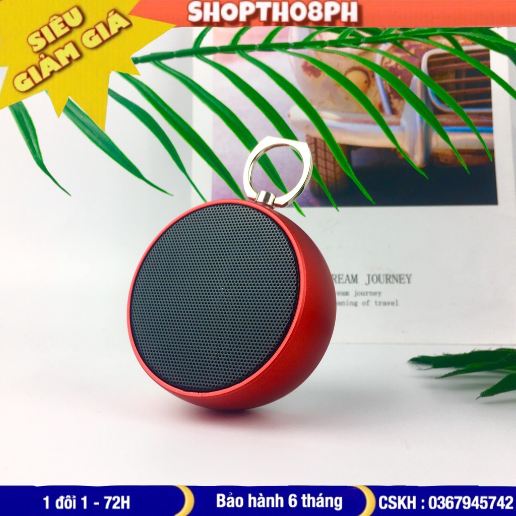 [Mã SKAMCLU9 giảm 10% đơn 100K] Loa Bluetooth Cầm Tay Mini Bs02, Có Móc Treo Tiện Lợi, Có Khe Cắm Thẻ Nhớ, Cổng 3.5