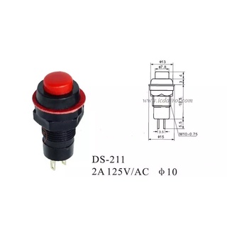 Combo 3 Cái Công tắc nhấn giữ DS-211 10mm