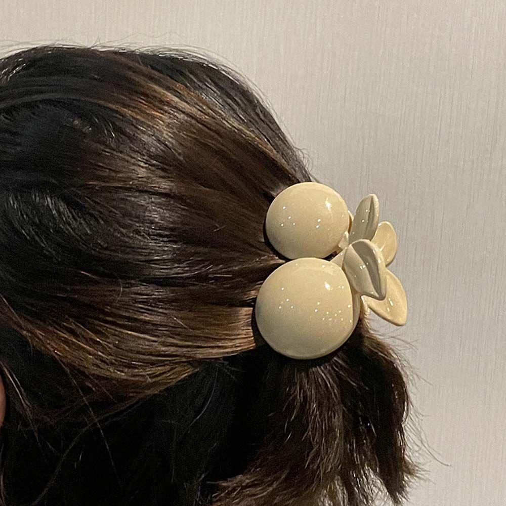 TWINKLE Kẹp Tóc Hình Quả Cherry Màu Đen / Cà Phê Thời Trang