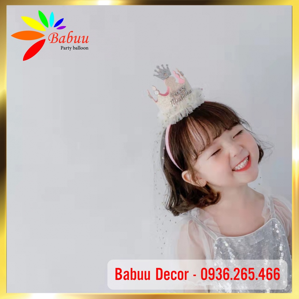 Bờm, vương miện công chúa sinh nhật, thôi nôi phong cách Hàn Quốc Babuu Decor