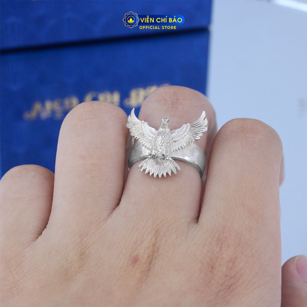 Nhẫn bạc nam mặt đại bàng chất liệu bạc 925 thời trang phụ kiện trang sức Viễn Chí Bảo N300628