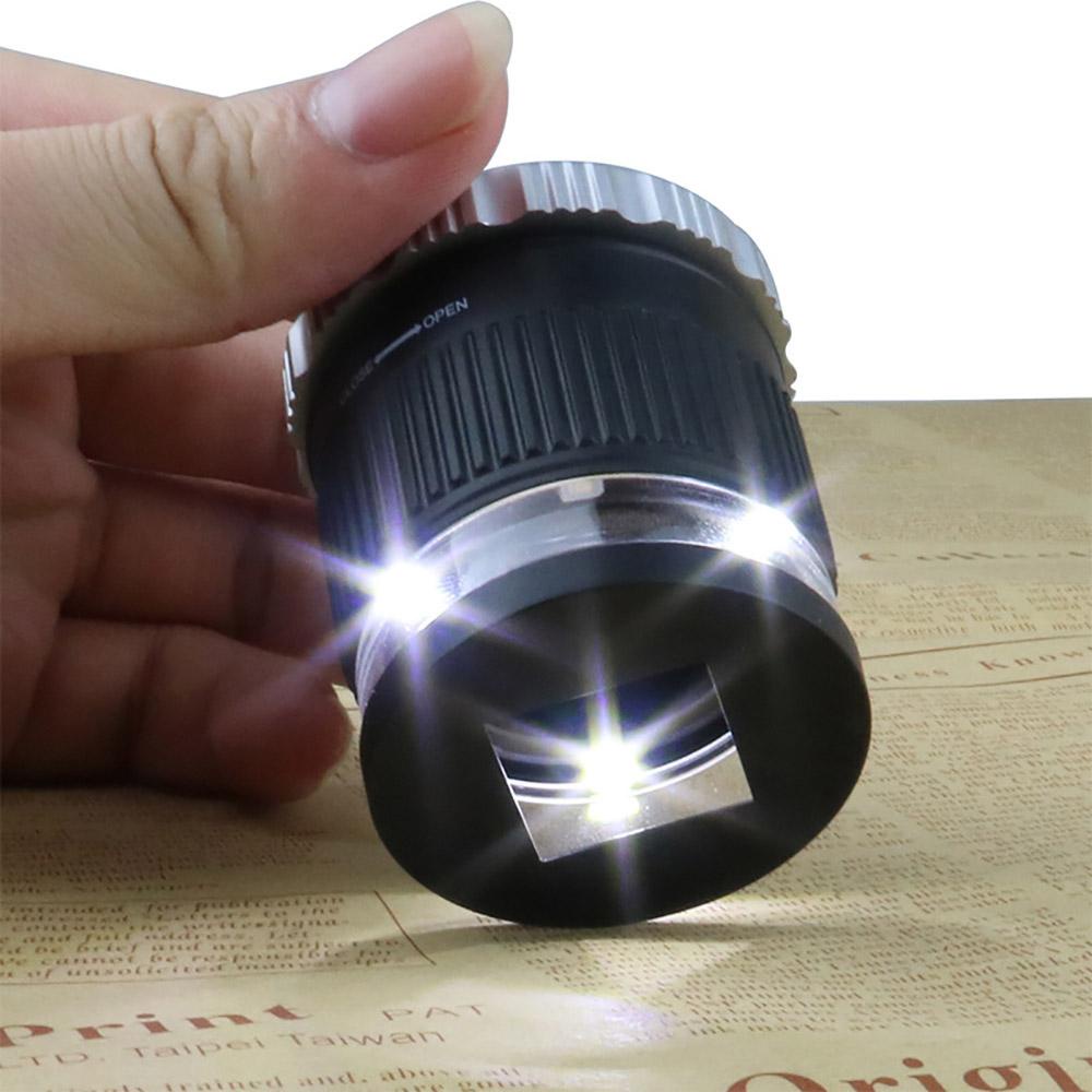 AUGUSTINA Kính Lúp Phóng Đại Có Đèn LED Và Tia UV Hình Trụ Tùy Chỉnh Tiện Dụng