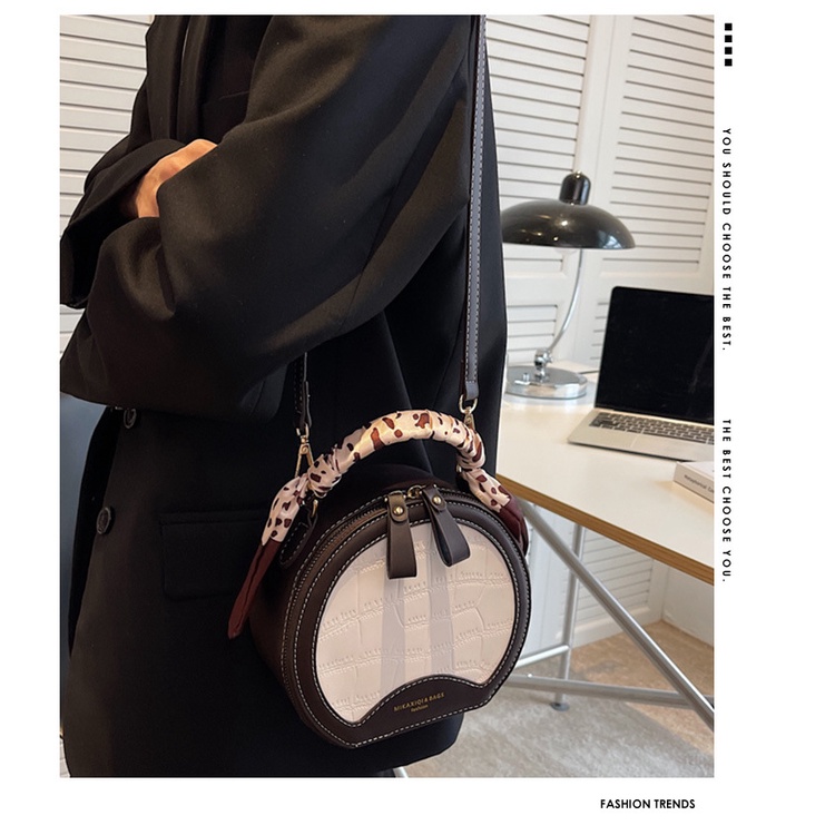 Túi Xách Tròn Nhỏ Xinh Thời Trang Pháp 2022 Cho Nữ