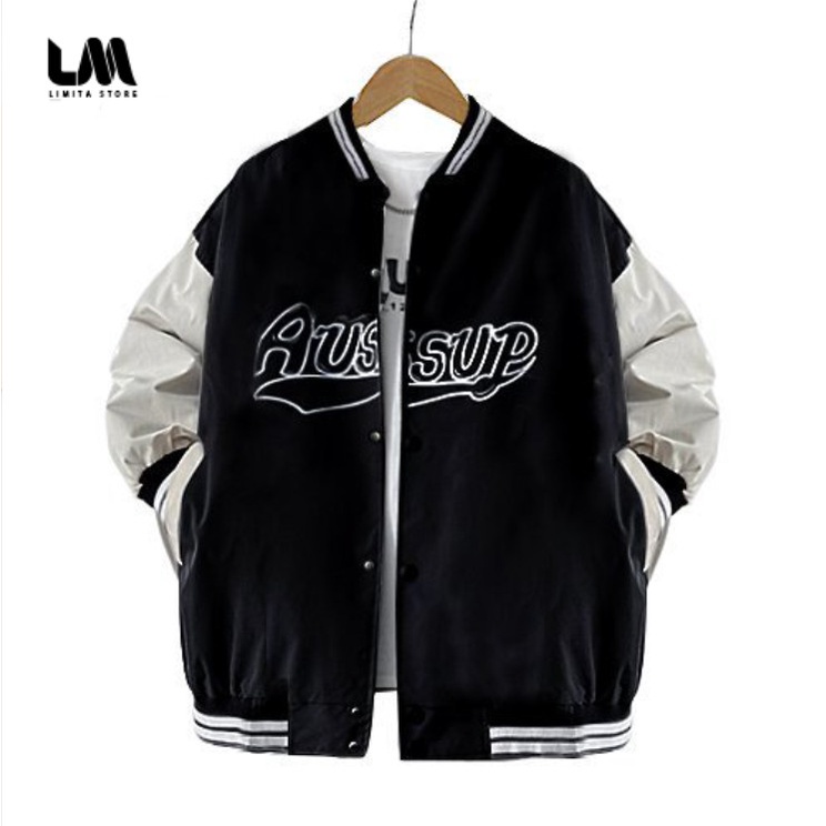 Áo Khoác Bomber Kiểu Nam Nữ  AUSSUP Thời Trang Unisex