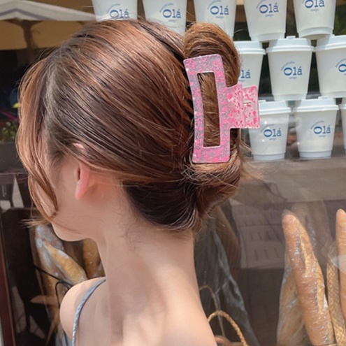 Kẹp tóc hình cá mập kích cỡ lớn nhiều màu sắc phong cách hàn quốc cho nữ