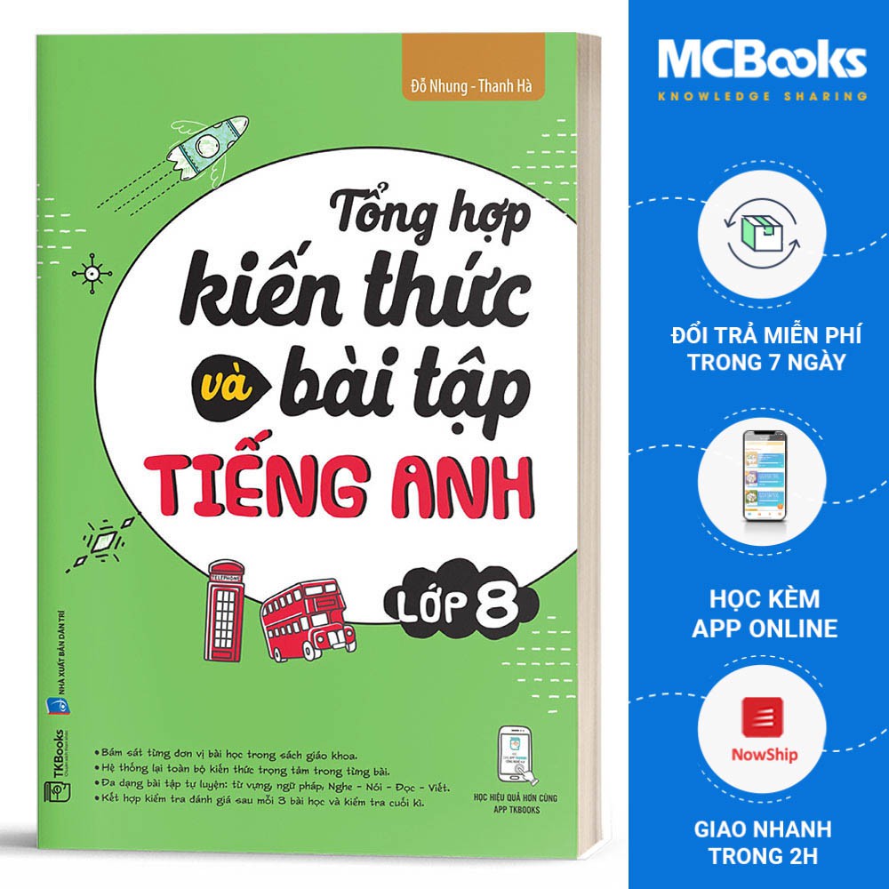 Sách - Tổng Hợp Kiến Thức Và Bài Tập Tiếng Anh Lớp 8