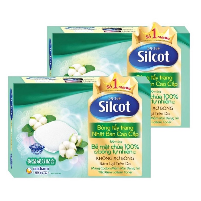 Bông trang điểm  Silcot 82/66/40 miếng/hộp