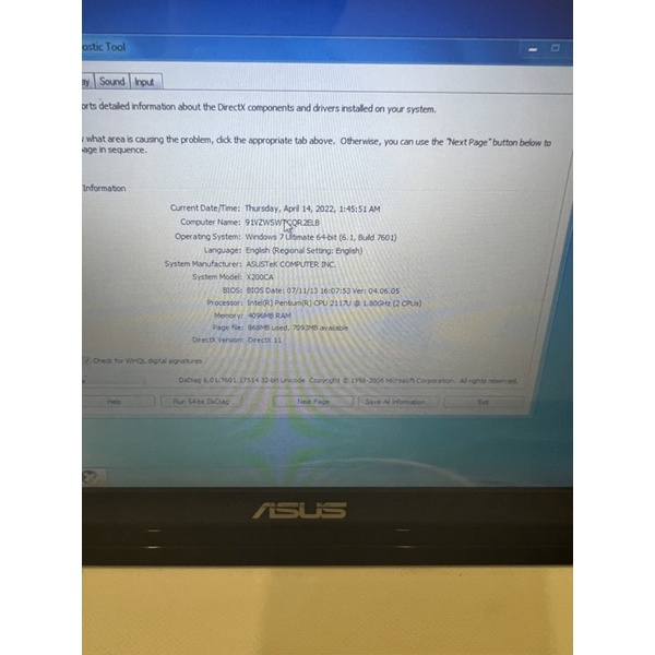 Laptop mini Siêu gọn nhẹ asus PC Trắng 99% 11,6 inch