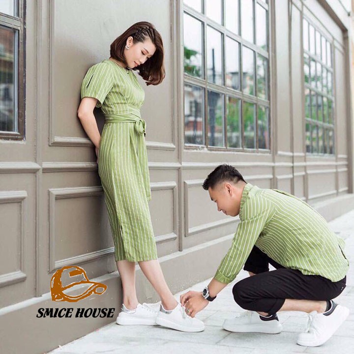 SET ĐỒ ĐÔI NAM NỮ HÀN QUỐC, ÁO SƠ MI CẶP