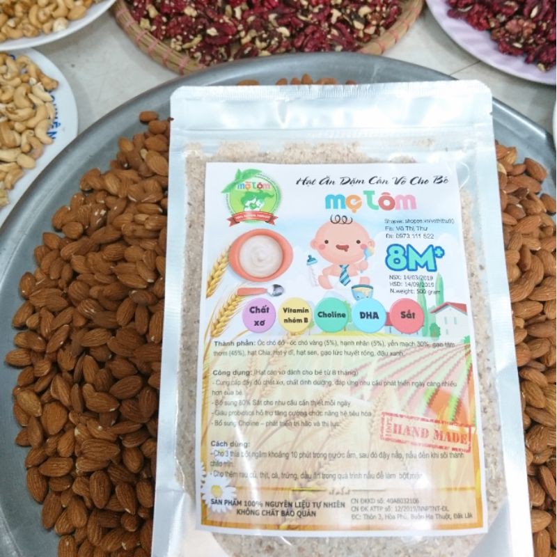 1KG BỘT ĂN DẶM CHO BÉ TỪ 6 THÁNG TUỔI/ BỘT CÁN VỠ NẤU CHÁO CHO BÉ