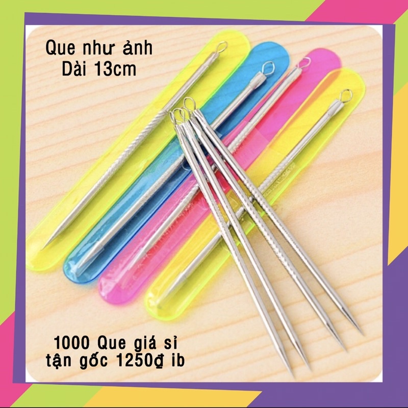 Cây nặn mụn 2 đầu loại 1 - cây nặn mụn inox có vỏ nhựa | BigBuy360 - bigbuy360.vn