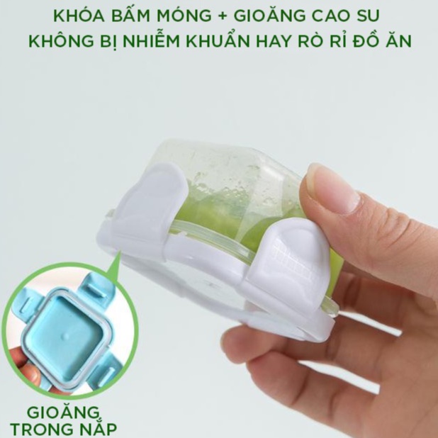 Hộp Trữ Đông Mini Có Nắp Chống Rò Rỉ 60ml Bảo Quản Thức Ăn An Toàn Cho Bé Ăn Dặm YOOTA BABY