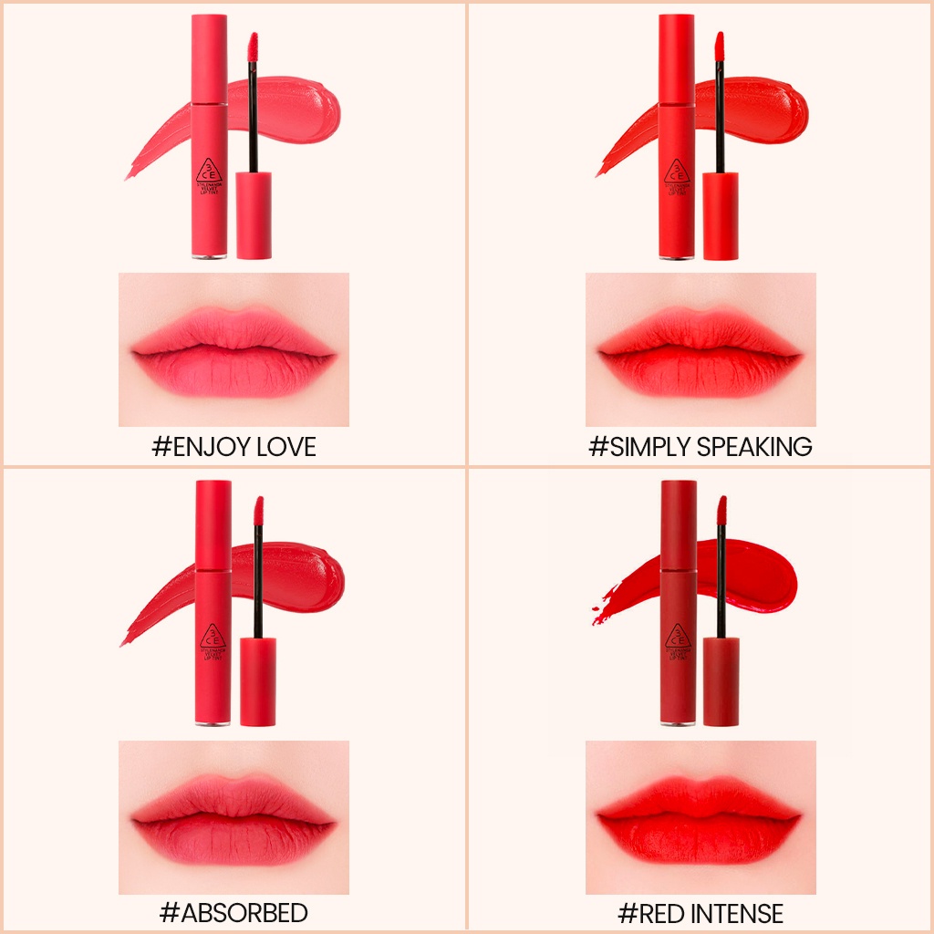Son Kem lì 3CE Velvet Lip Tint