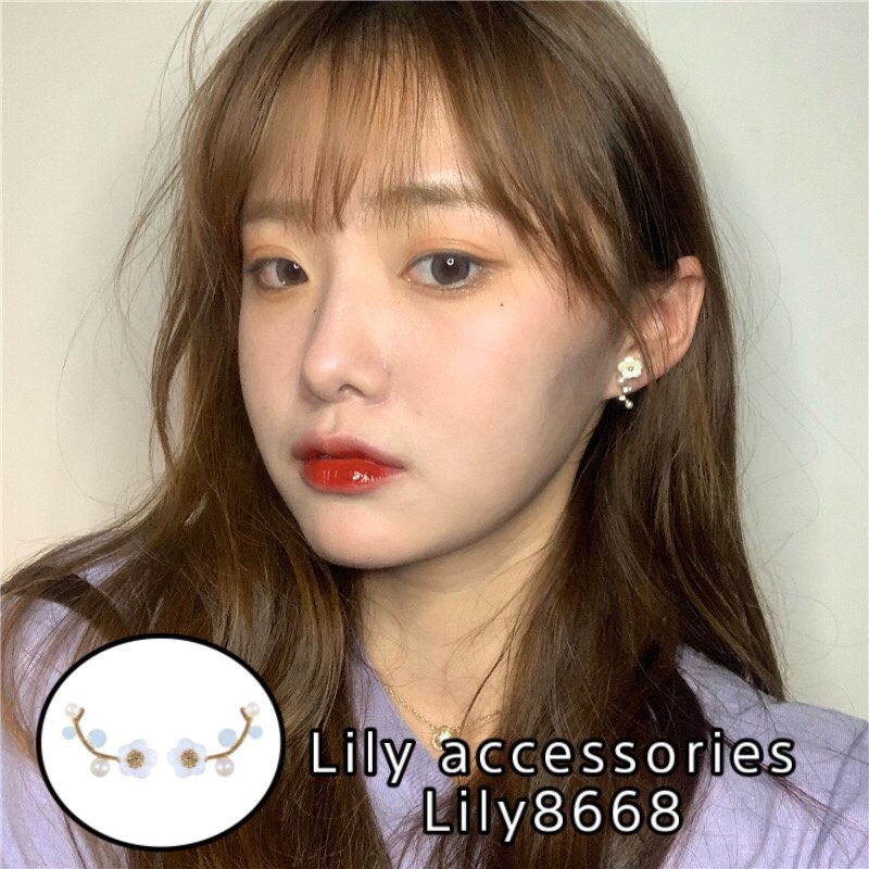 khuyên tai cung hoa bông tai phong cách Hàn Quốc